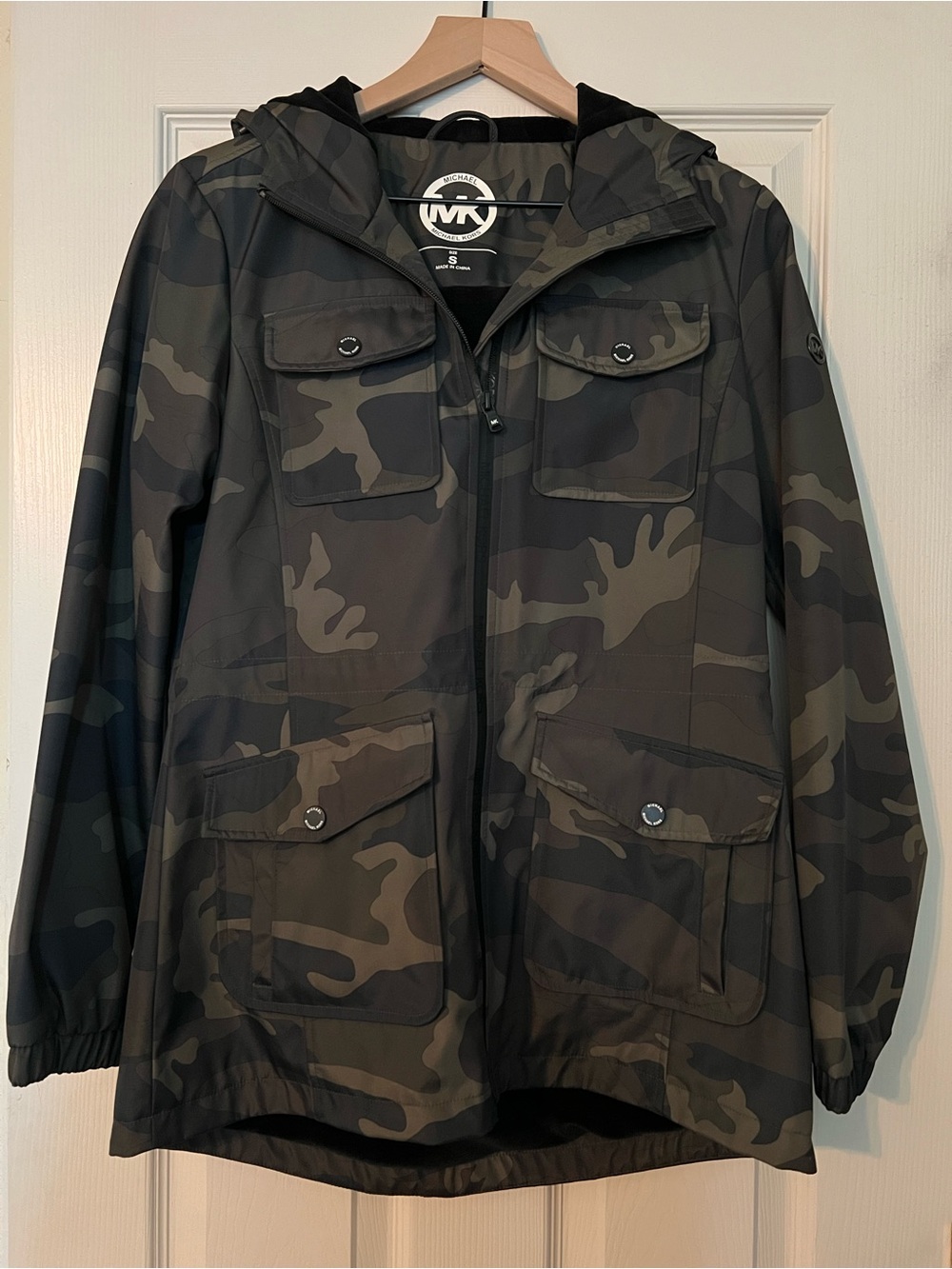 Michael Kors Camo Rain Jacket Small